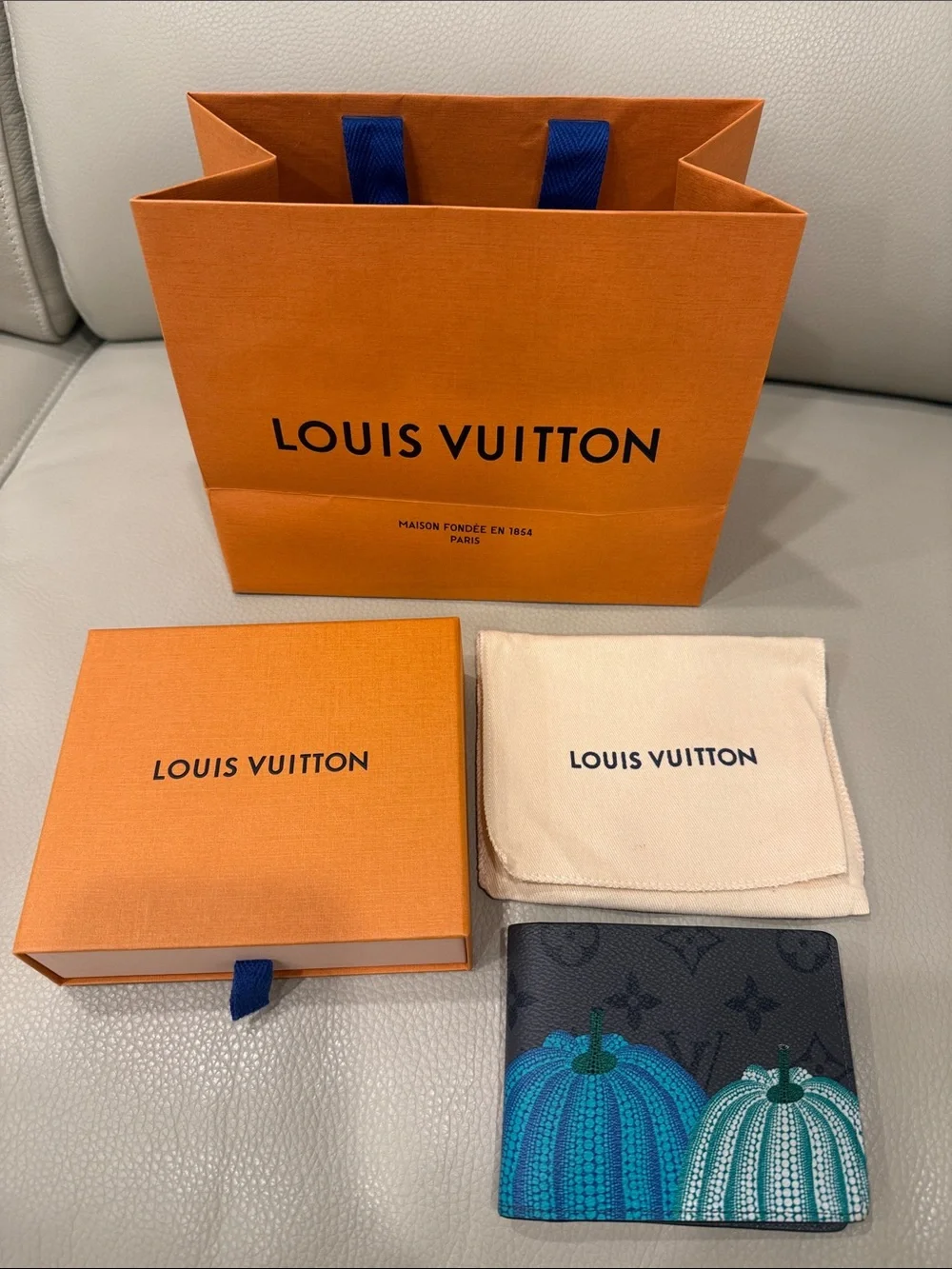 Louis Vuitton x Yayoi Kusama Pumpkin Monogram Multiple Wallet